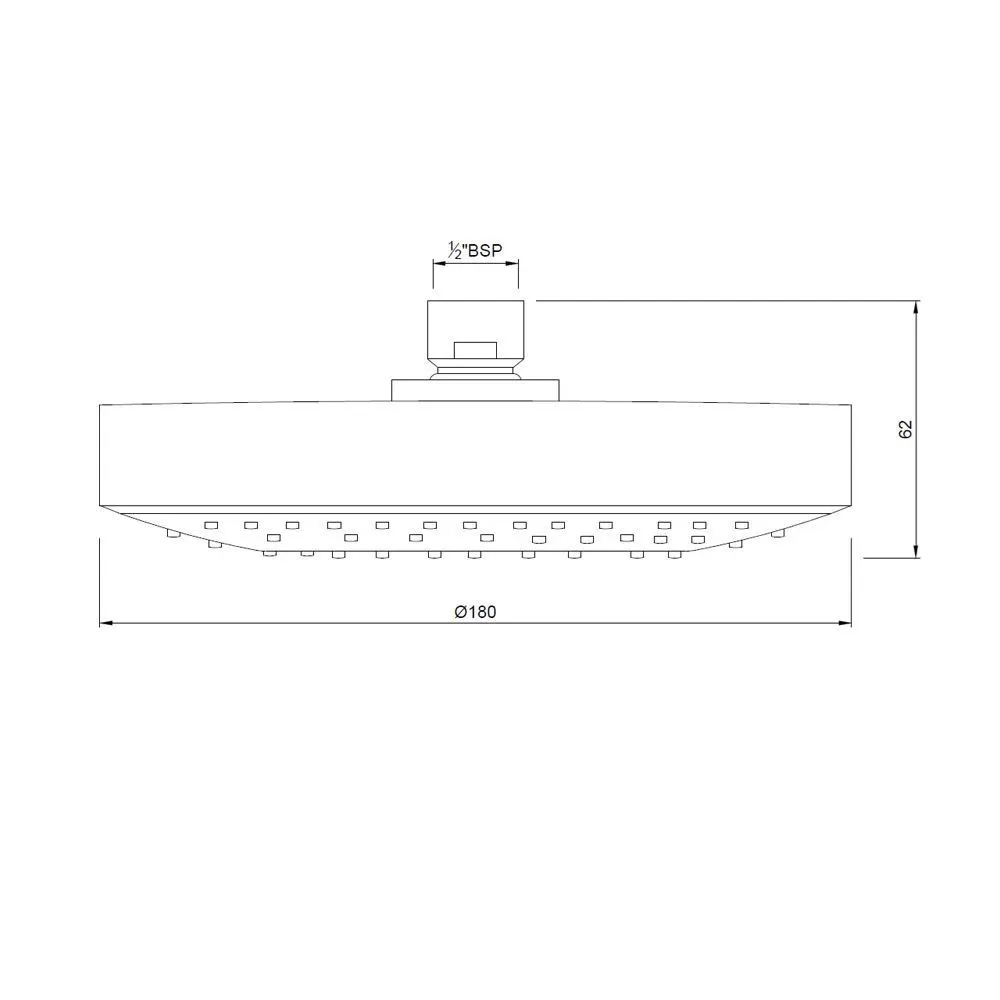Jaquar Round Shape Single Flow Overhead Shower Rain Showers series OHS-CHR-1759 Chrome - image 2