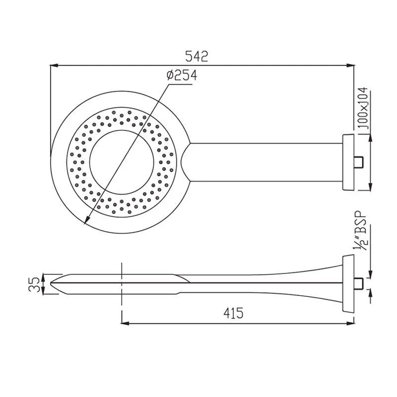 Jaquar Overhead Shower Round Shape Rain Showers series OHS-CHR-1765 Chrome - image 2