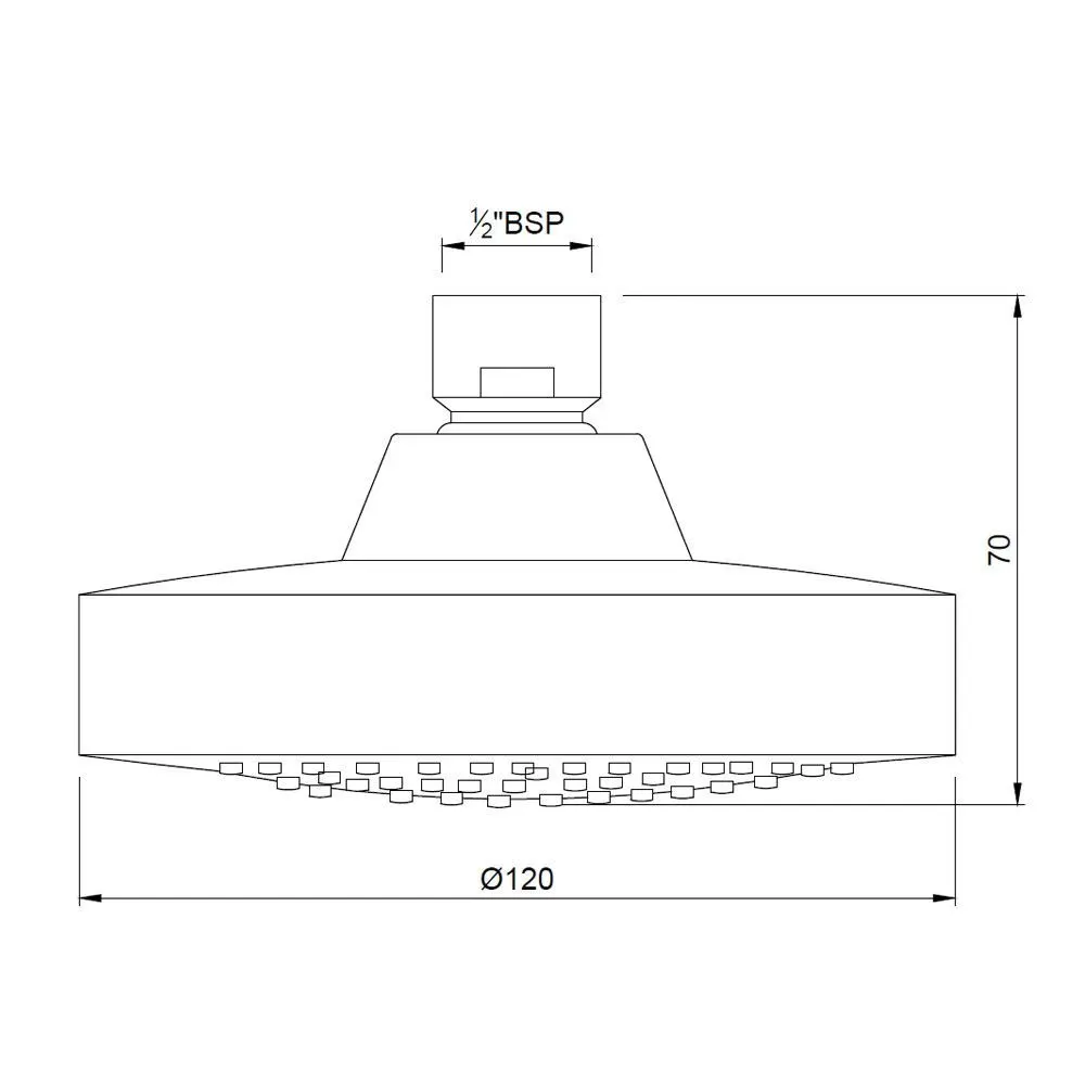 Jaquar Round Shape Single Flow Overhead Shower Rain Showers series OHS-CHR-1789 Chrome - image 2