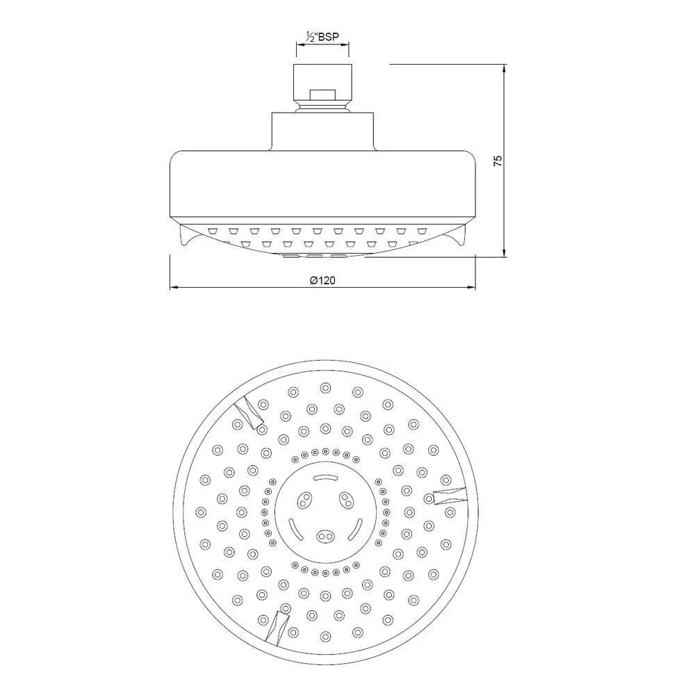 Jaquar Overhead Shower Multi-function Showers series OHS-CHR-1799 Chrome - image 2
