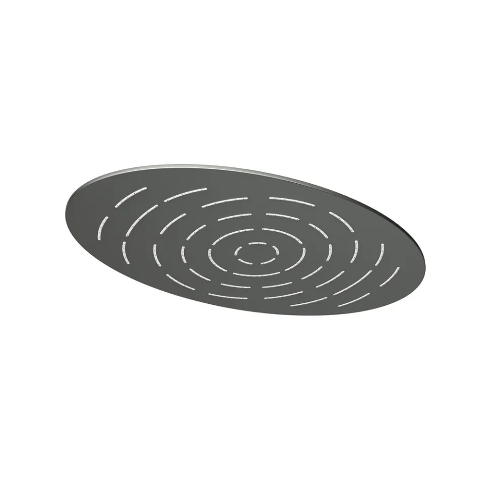 Jaquar Maze Overhead Shower 340X220mm Oval Shape Single Flow Maze Shower series OHS-GRF-1635 Graphite - image 1