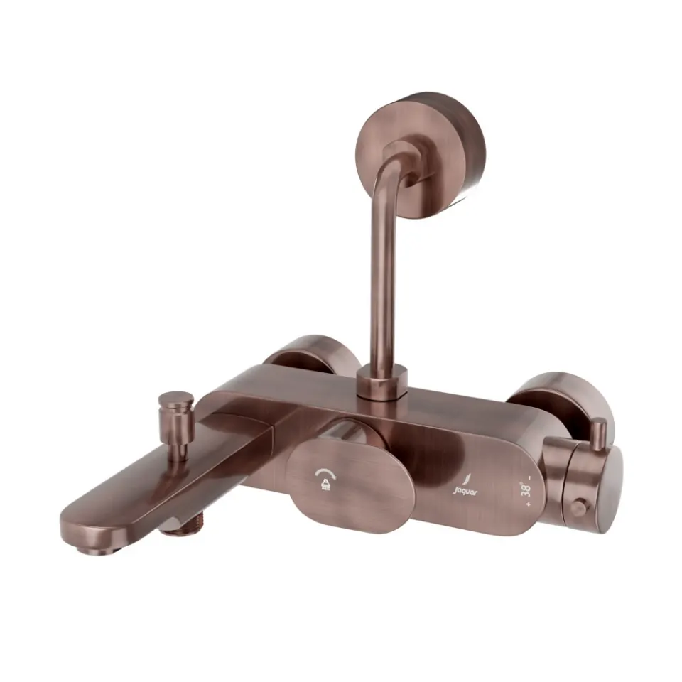 Jaquar Exposed Thermostatic Bath & Shower Mixer 3-in-1 System Thermostatic Mixers series OPP-ACR-15663PMWBP Antique Copper - image 1