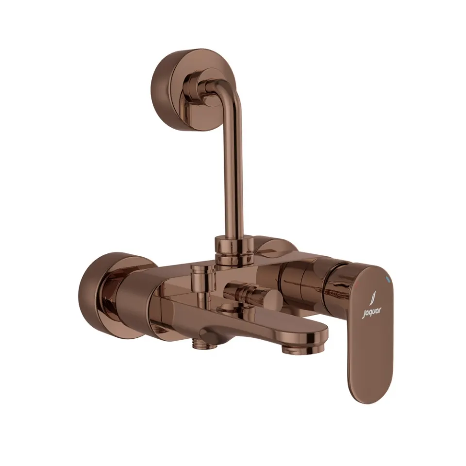 Jaquar Single Lever Wall Mixer 3-in-1 System Opal Prime series OPP-BGP-15125PM Blush Gold Bright PVD - image 1