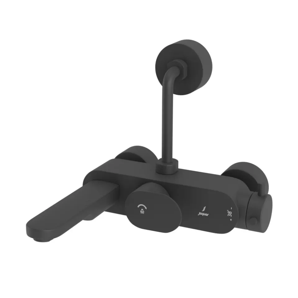 Jaquar Exposed Thermostatic Bath & Shower Mixer Thermostatic Mixers series OPP-BLM-15615PMWBP Black Matt - image 1