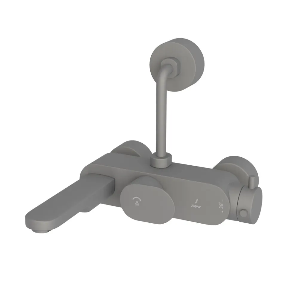 Jaquar Exposed Thermostatic Bath & Shower Mixer Thermostatic Mixers series OPP-GRF-15615PMWBP Graphite - image 1