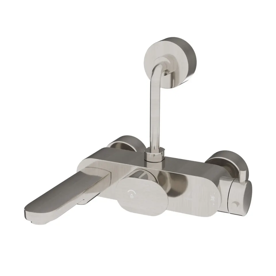 Jaquar Exposed Thermostatic Bath & Shower Mixer Thermostatic Mixers series OPP-SSF-15615PMWBP Stainless Steel - image 1