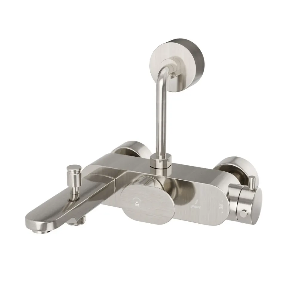 Jaquar Exposed Thermostatic Bath & Shower Mixer 3-in-1 System Thermostatic Mixers series OPP-SSF-15663PMWBP Stainless Steel - image 1
