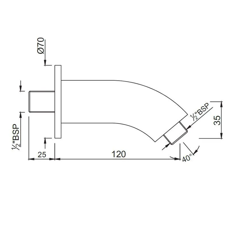 Jaquar Shower Arm Casted Shower Accessories series SHA-GRF-487 Graphite - image 2