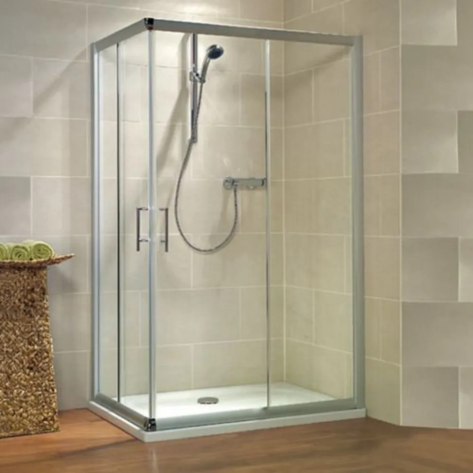 Jaquar Kristall Trend Corner Shower Enclosure, 1000 x 1200 mm BKT-CHR-31651012X Chrome - image 1