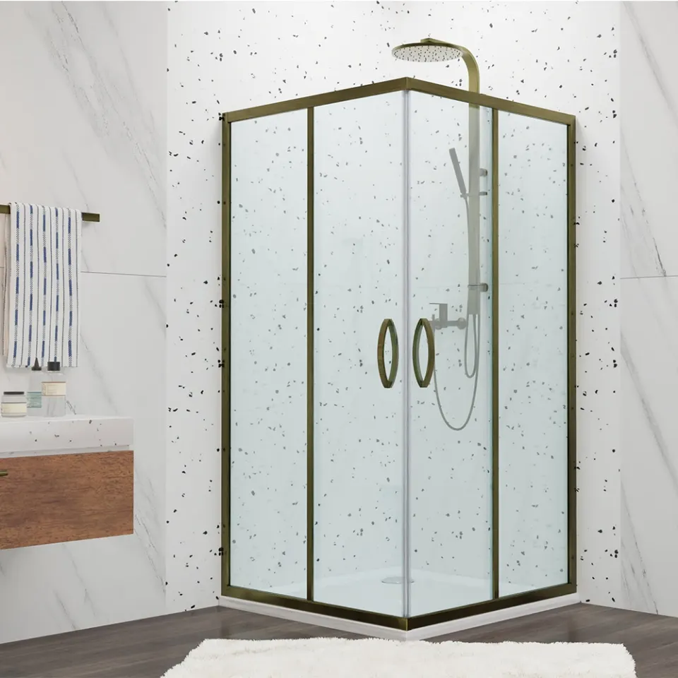 Jaquar Enna Corner Shower Enclosure JSE-ABR-ENNA9090X Antique Bronze - image 1