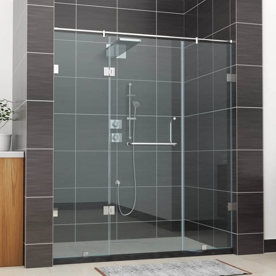 Jaquar IARA 1130-G Wall-to-Wall Shower Enclosure, 1601-2000 mm JSE-CHR-130G1620H19X Chrome - image 1