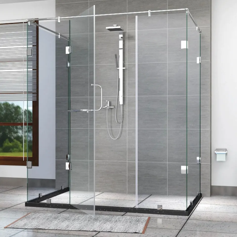 Jaquar IARA 1850-C U-Shaped Shower Enclosure, 3600-4000 mm JSE-CHR-185C3640H19X Chrome - image 1