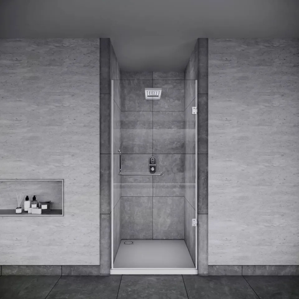Jaquar IARA 1810-D Wall-to-Wall Shower Door, 600-800 mm JSE-CHR-810D0680H19X Chrome - image 1