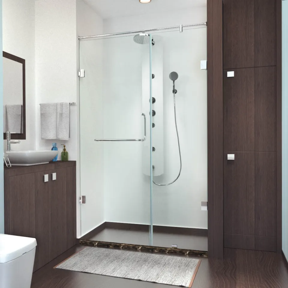 Jaquar IARA 1820-W Wall-to-Wall Shower Enclosure, 1601-1800 mm JSE-CHR-820W1620H19X Chrome - image 1