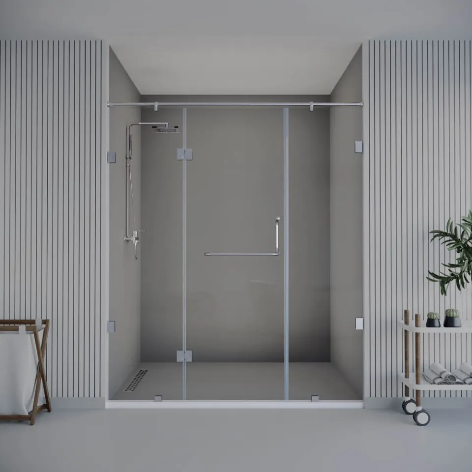Jaquar IARA 1830-G Wall-to-Wall Shower Enclosure, 2401-2800 mm JSE-CHR-830G2428H19X Chrome - image 1