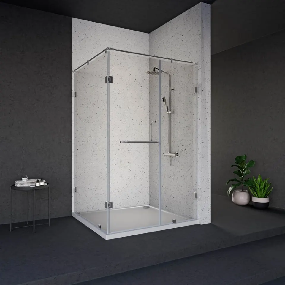 Jaquar IARA 1840-L Corner Shower Enclosure, 2801-3200 mm JSE-CHR-840L2832H19X Chrome - image 1
