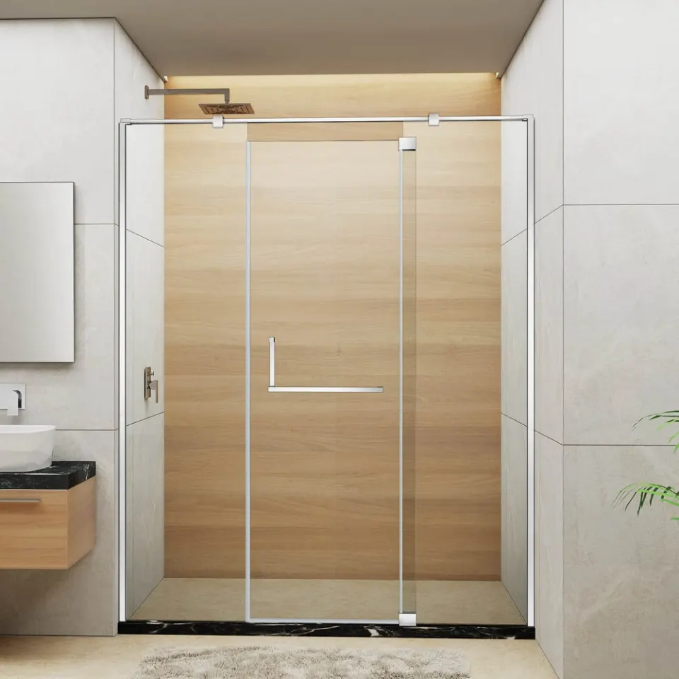 Jaquar Stark Aura Wall-to-Wall Shower Enclosure, 1800 mm JSE-CHR-A830G1800H20X Chrome - image 1