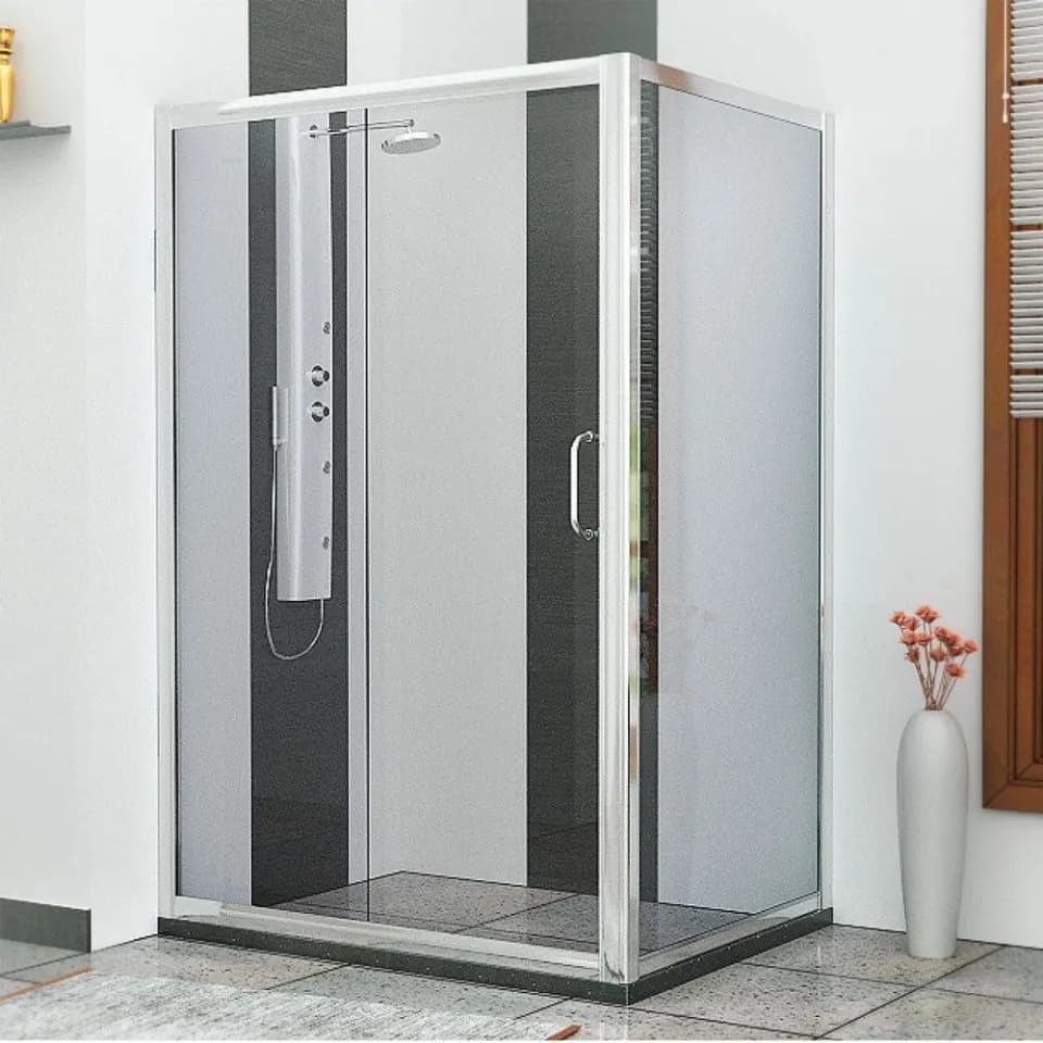 Jaquar Sliding Shower Enclosure, 1200 x 800 mm JSE-CHR-FUS1280X Chrome - image 1