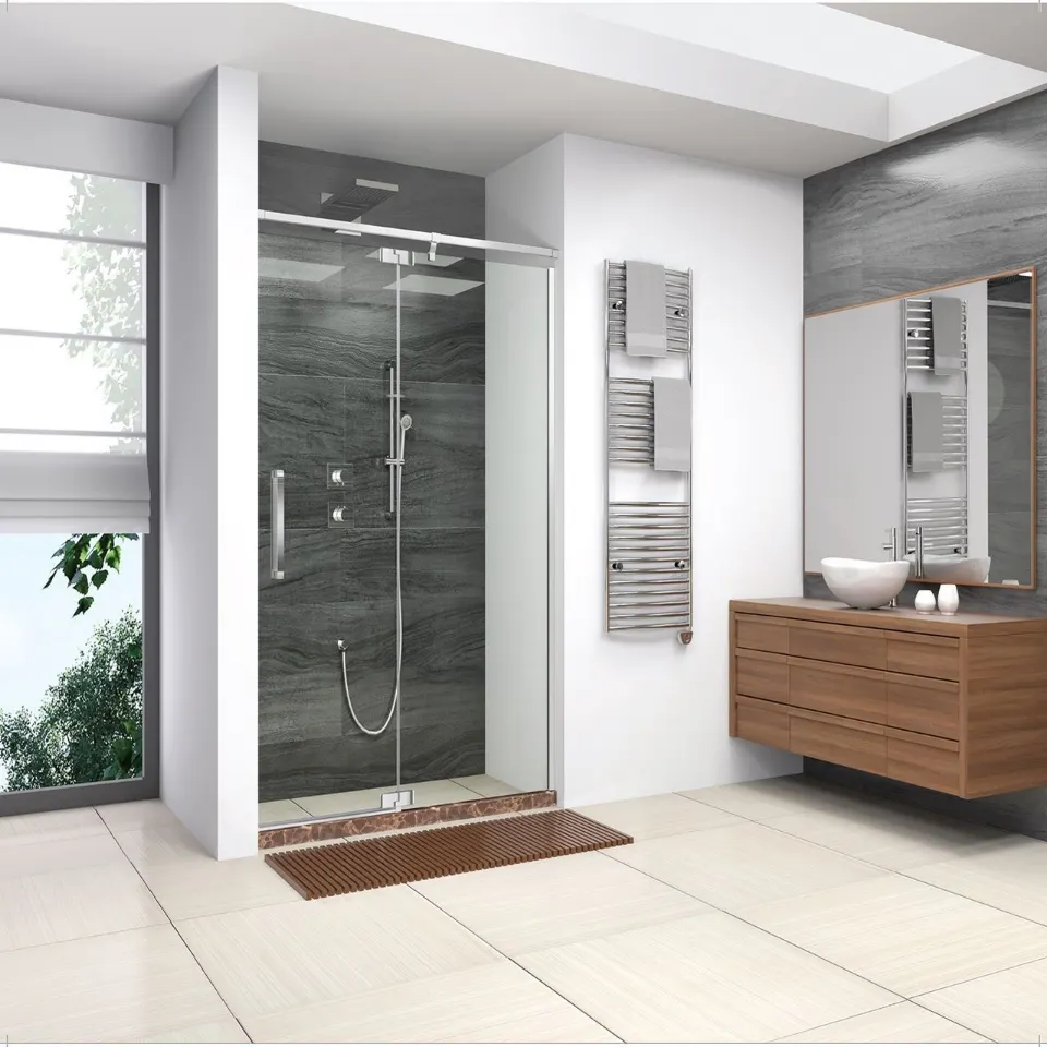 Jaquar Ritz R1820 Wall-to-Wall Shower Enclosure, 1601-2000 mm, Left JSE-CHR-R820G1620L Chrome - image 1