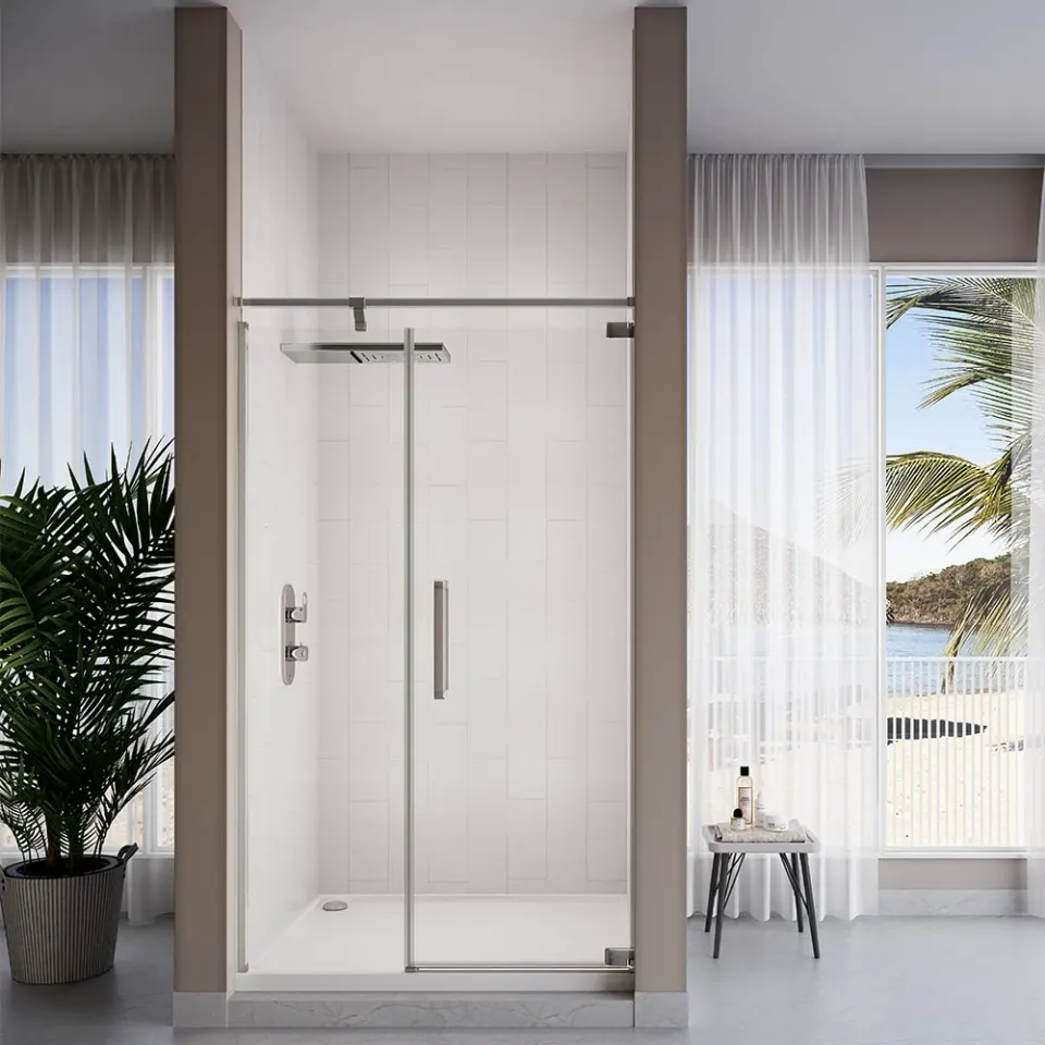Jaquar Ritz R1820 Wall-to-Wall Shower Enclosure, 1601-2000 mm, Left JSE-CHR-R820W1620L Chrome - image 1