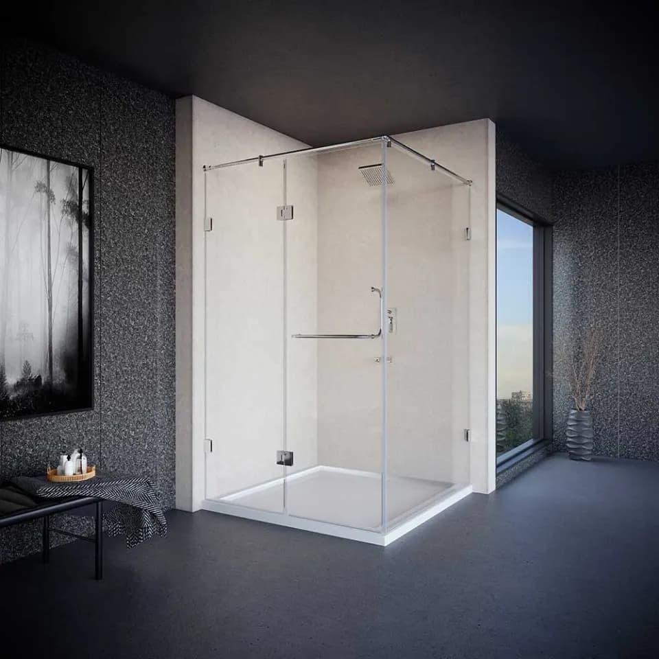 Jaquar Ritz R1840 Corner Shower Enclosure, 2401-2800 mm, Right JSE-CHR-R840G2428R Chrome - image 1