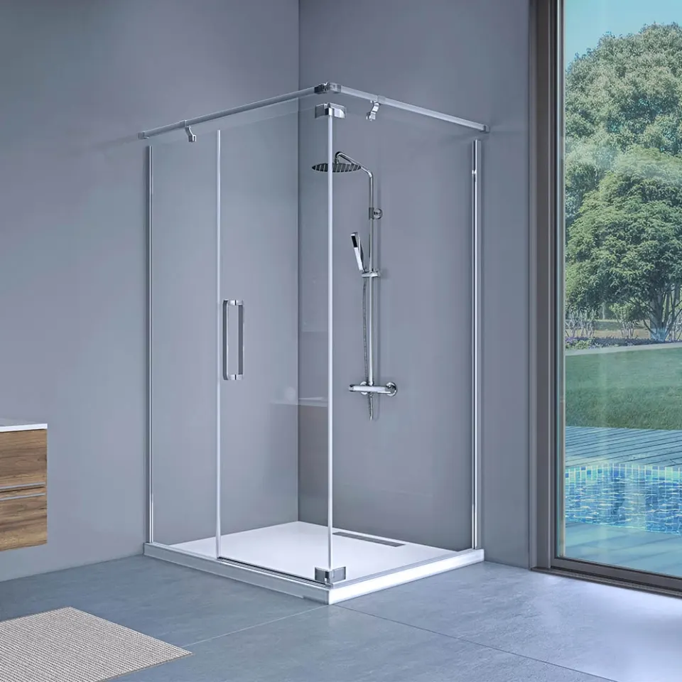 Jaquar Ritz R1840 Corner Shower Enclosure, 2001-2400 mm, Right JSE-CHR-R840L2024R Chrome - image 1
