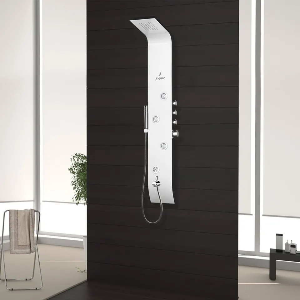 Jaquar Curve Neo 4 Way Thermostatic Shower Panel 1500 x 230mm SHP-WHT-TMCURVENEO White - image 1