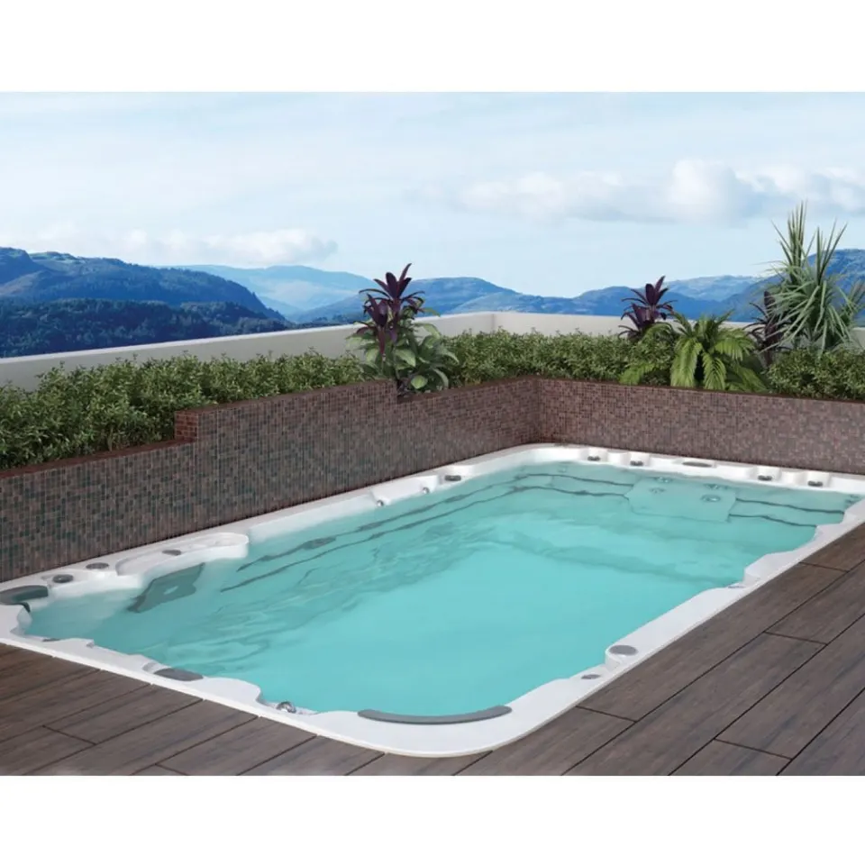 Jaquar Aquagym Max Extreme 4-Seater Swim Spa, 4490 x 2310 x 1300 mm WSP-SLV-SPA4S449VX Standard - image 1
