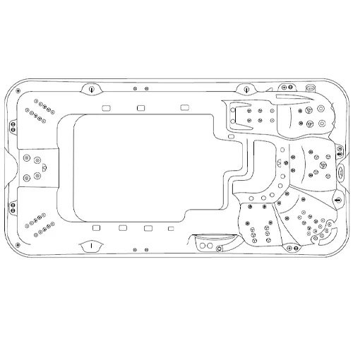 Jaquar Aquagym Max Extreme 4-Seater Swim Spa, 4490 x 2310 x 1300 mm WSP-SLV-SPA4S449VX Standard - image 2
