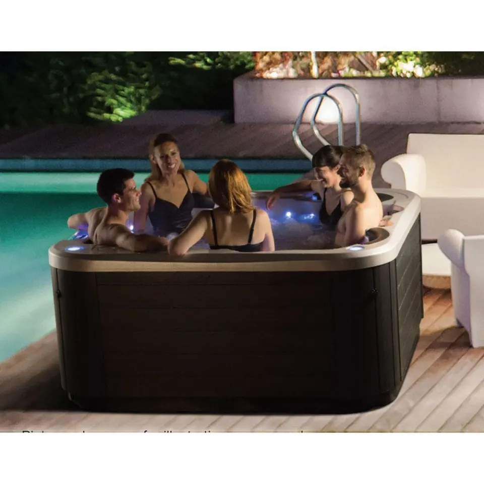 Jaquar Mercury 5-Seater Spa, 2000 x 2000 x 920 mm WSP-SLV-SPA5S1990VX Standard - image 1