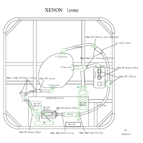 Jaquar Xenon 5-Seater Spa, 2300 x 2300 x 920 mm WSP-SLV-SPA7S2340VX Standard - image 2