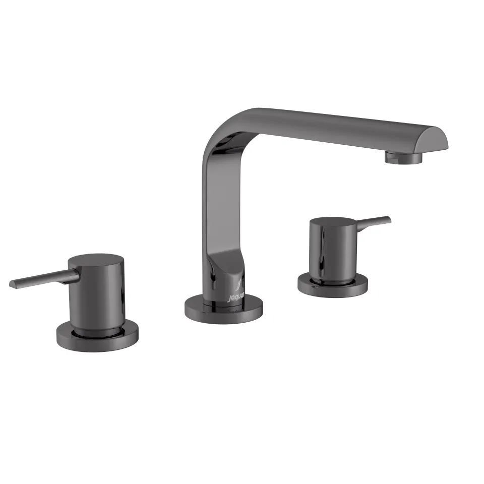 Jaquar 3-Hole Basin Mixer Round Spout Florentine Prime series FLP-BCH-5189PMRS Black Chrome - image 1