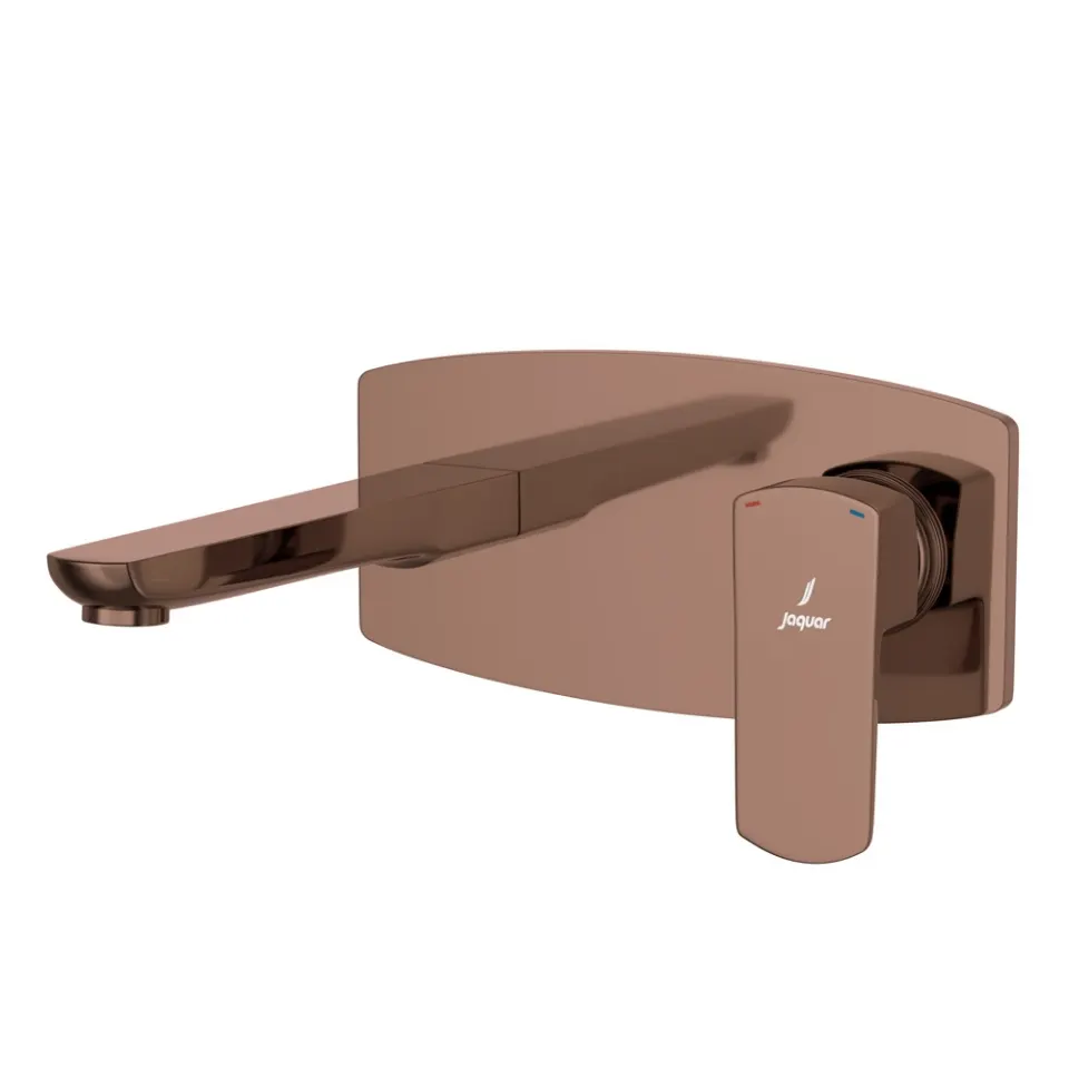 Jaquar Exposed Part Kit of Single Lever Basin Mixer Wall Mounted Kubix Prime series KUP-BGP-35233NKPM Blush Gold Bright PVD - image 1