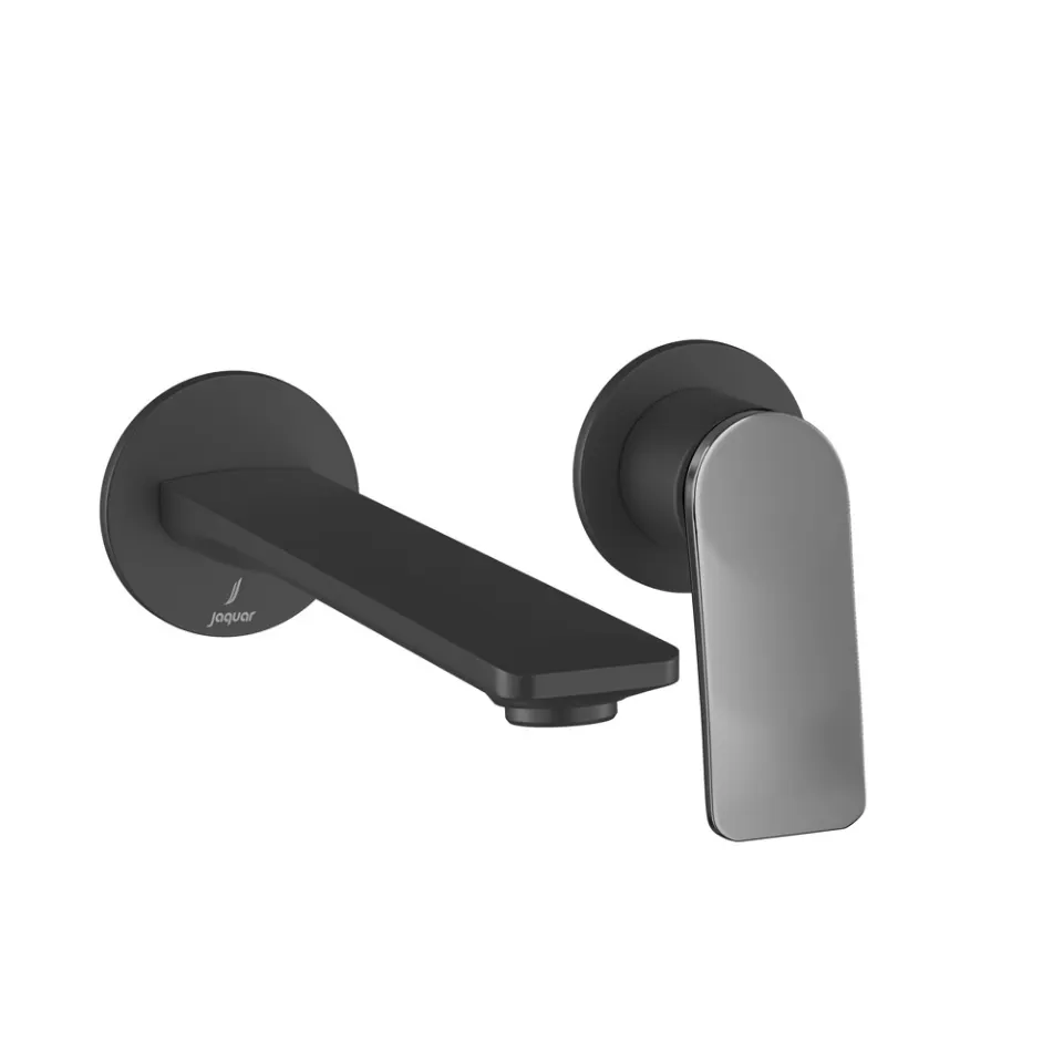 Jaquar Exposed Parts kit of Single Lever Basin Mixer Wall Mounted - Lever: Black Chrome | Body: Black Matt Laguna Faucets series LAG-BBC-91231NK Standard - image 1