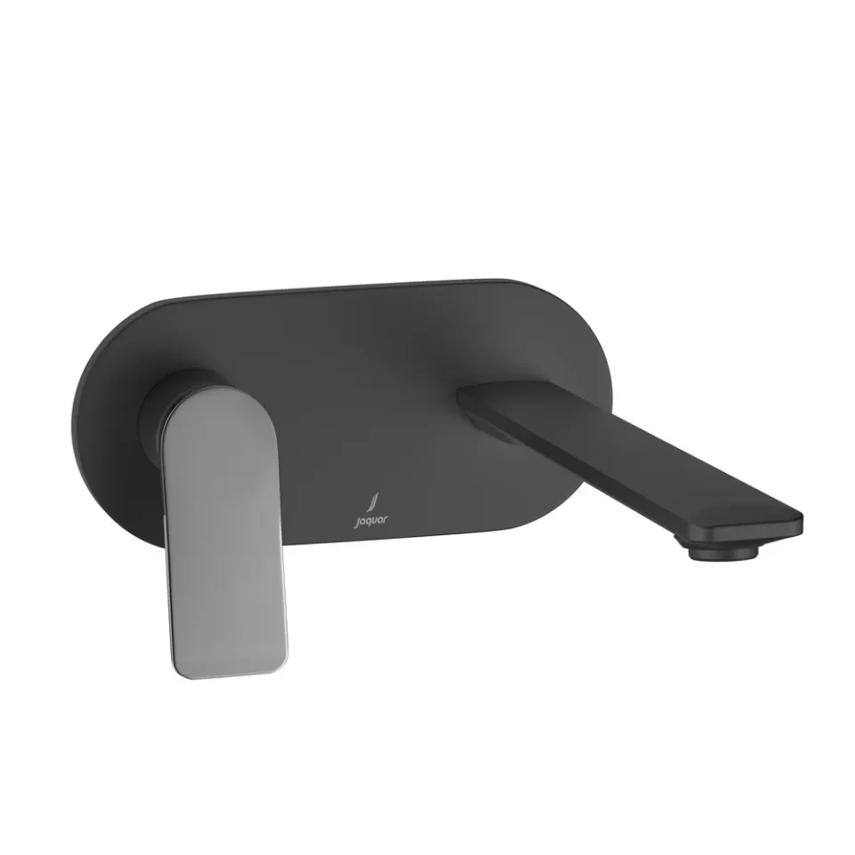 Jaquar Exposed Part Kit of Left Hand Side Operated Single Lever Basin Mixer - Lever: Black Chrome | Body: Black Matt Laguna series LAG-BBC-91235NK Standard - image 1