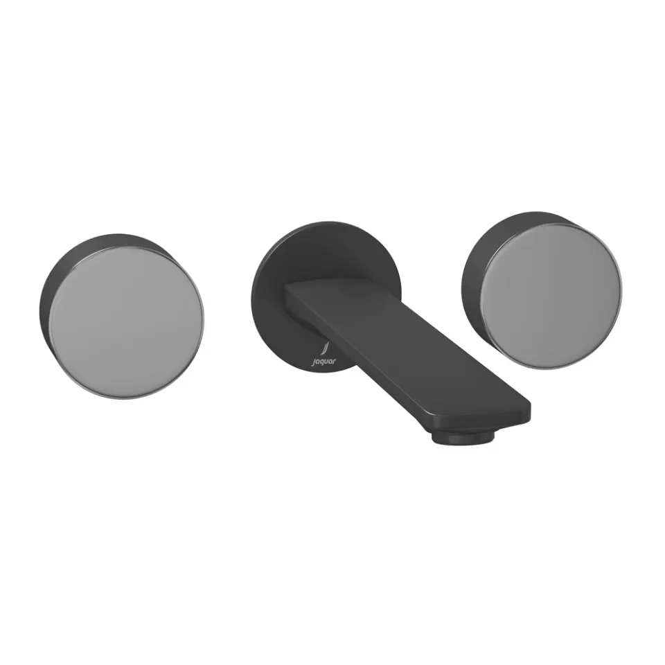 Jaquar Exposed Part Kit of Two Concealed Stop Cocks - Lever: Black Chrome | Body: Black Matt Laguna Faucets series LAG-BBC-91423K Standard - image 1