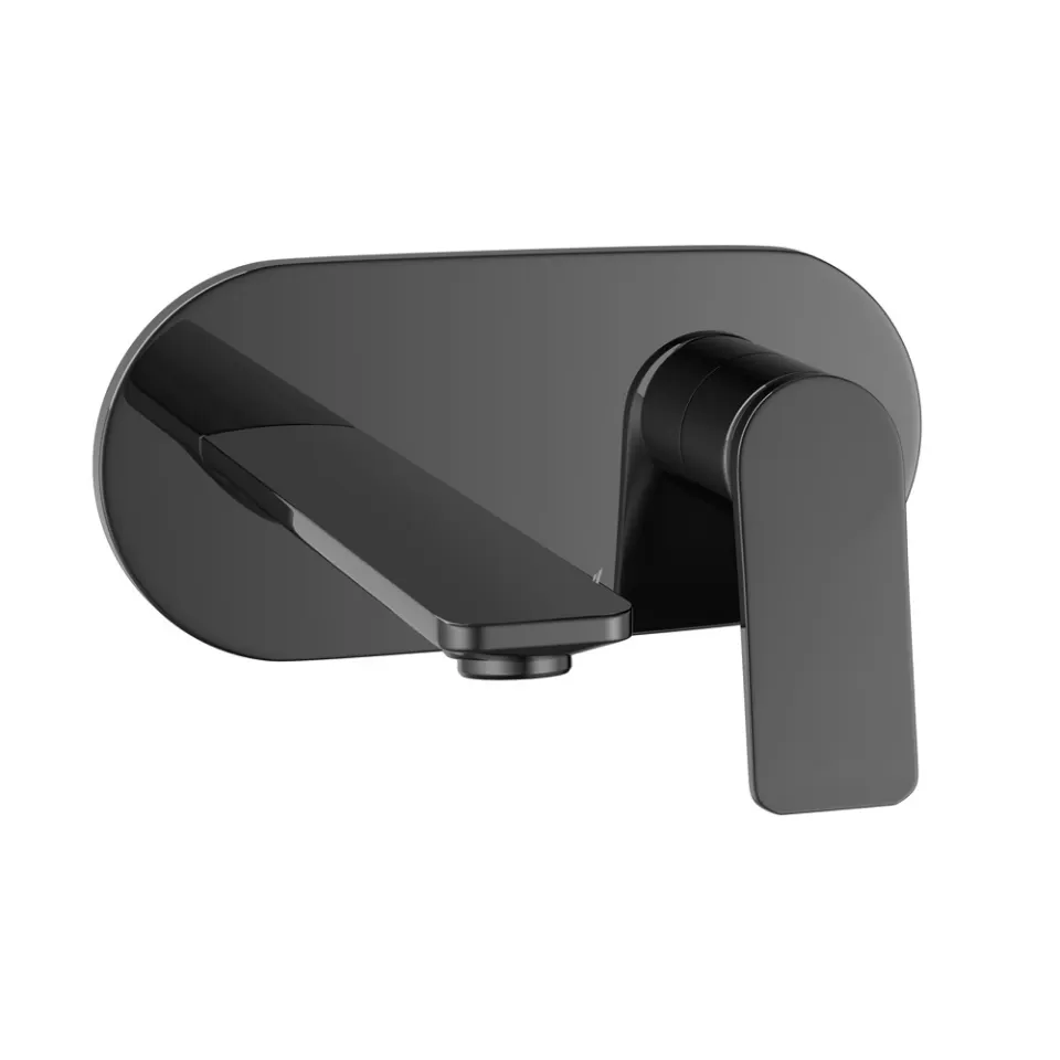 Jaquar Exposed Part Kit of Single Lever Basin Mixer Wall Mounted Laguna Faucets series LAG-BCH-91233NK Black Chrome - image 1