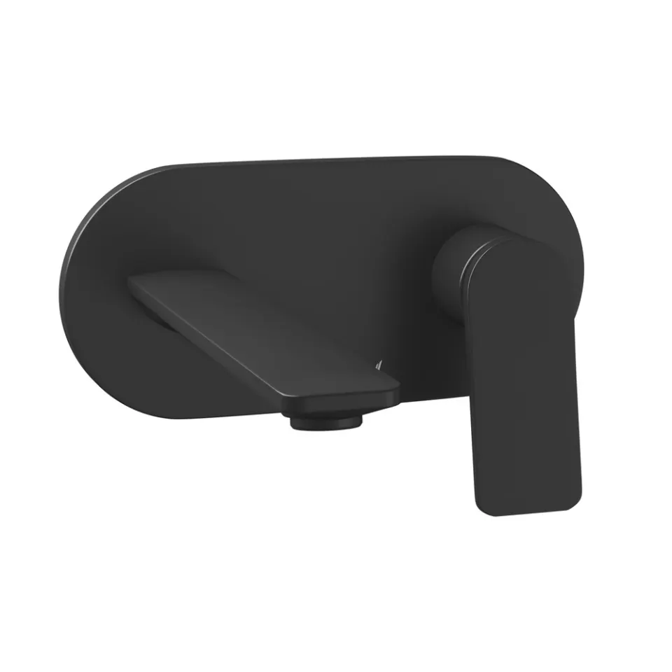 Jaquar Exposed Part Kit of Single Lever Basin Mixer Wall Mounted Laguna Faucets series LAG-BLM-91233NK Black Matt - image 1