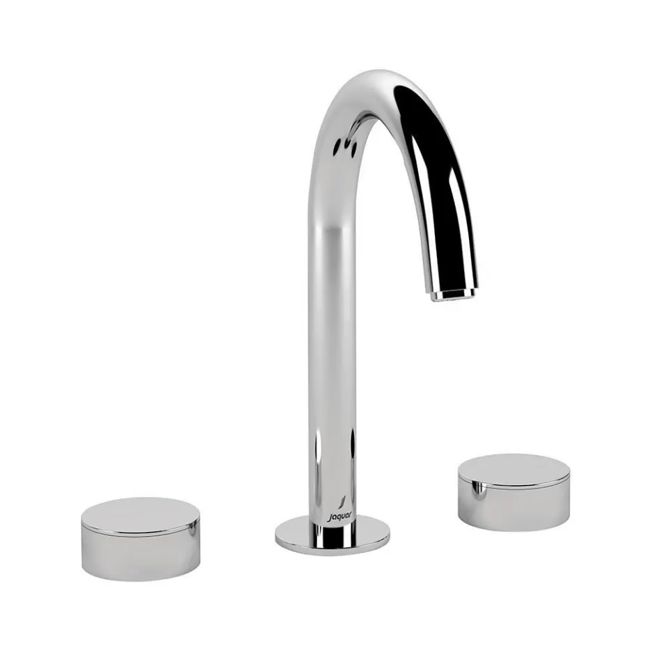 Jaquar 3-Hole Basin Mixer with Pipe Spout Laguna Faucets series LAG-CHR-91189PSR Chrome - image 1