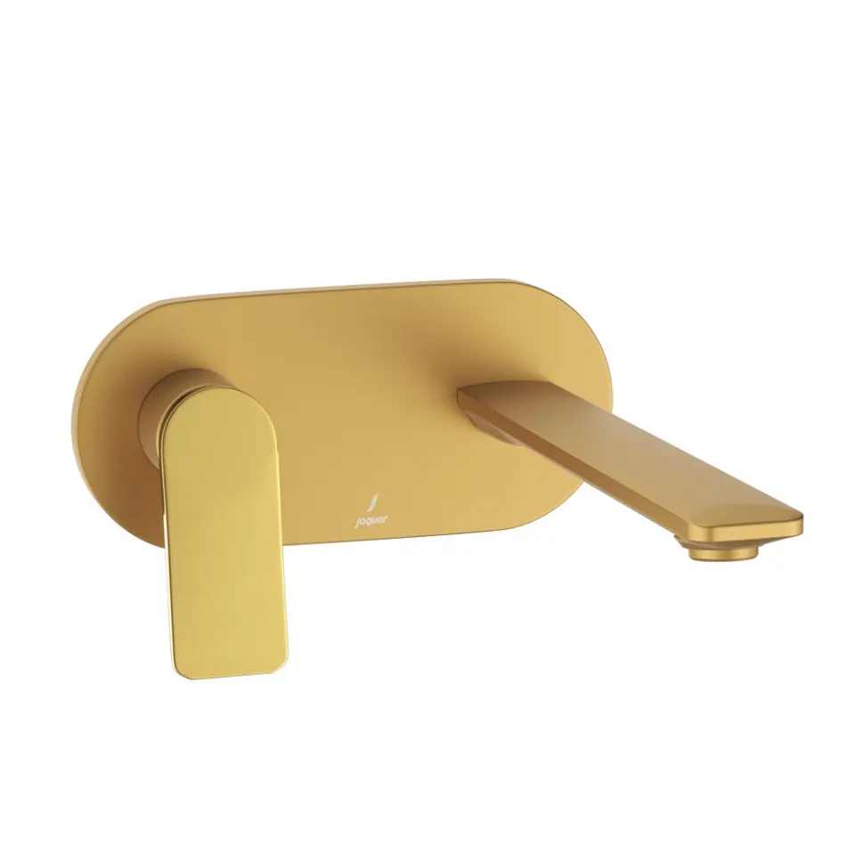 Jaquar Exposed Part Kit of Left Hand Side Operated Single Lever Basin Mixer - Lever: Gold Bright PVD | Body: Gold Matt PVD Laguna series LAG-GMG-91235NK Standard - image 1