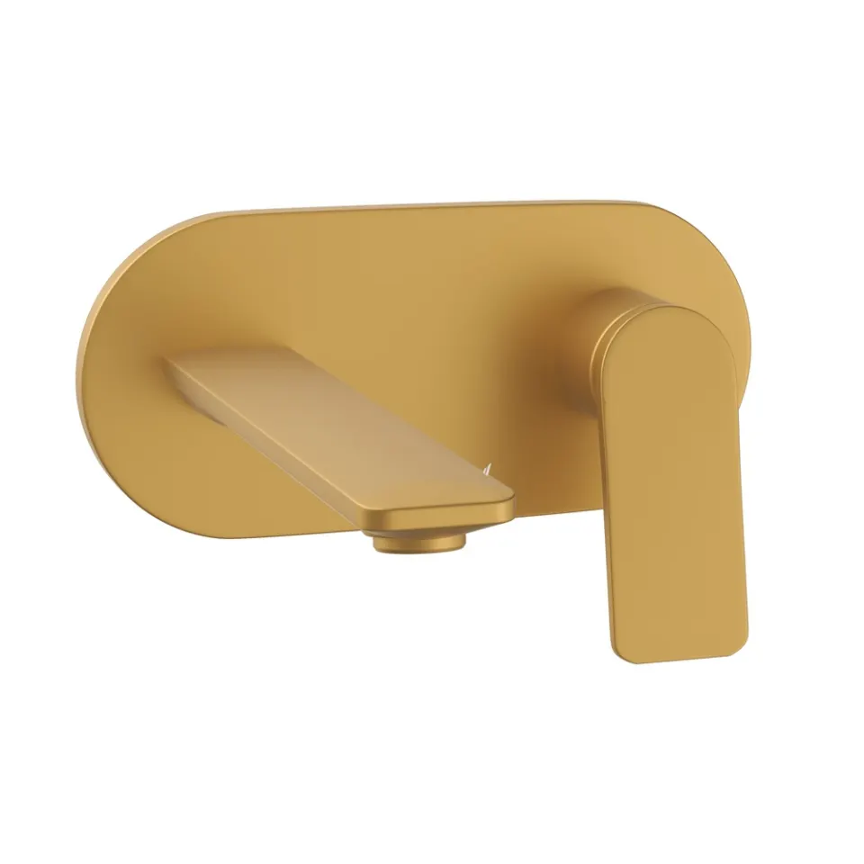 Jaquar Exposed Part Kit of Single Lever Basin Mixer Wall Mounted Laguna Faucets series LAG-GMP-91233NK Gold Matt PVD - image 1