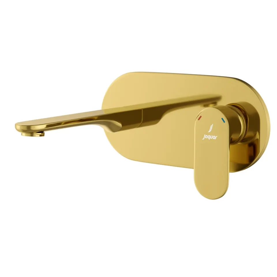 Jaquar Exposed Part Kit of Single Lever Basin Mixer Wall Mounted Opal Prime series OPP-GBP-15233NKPM Gold Bright PVD - image 1