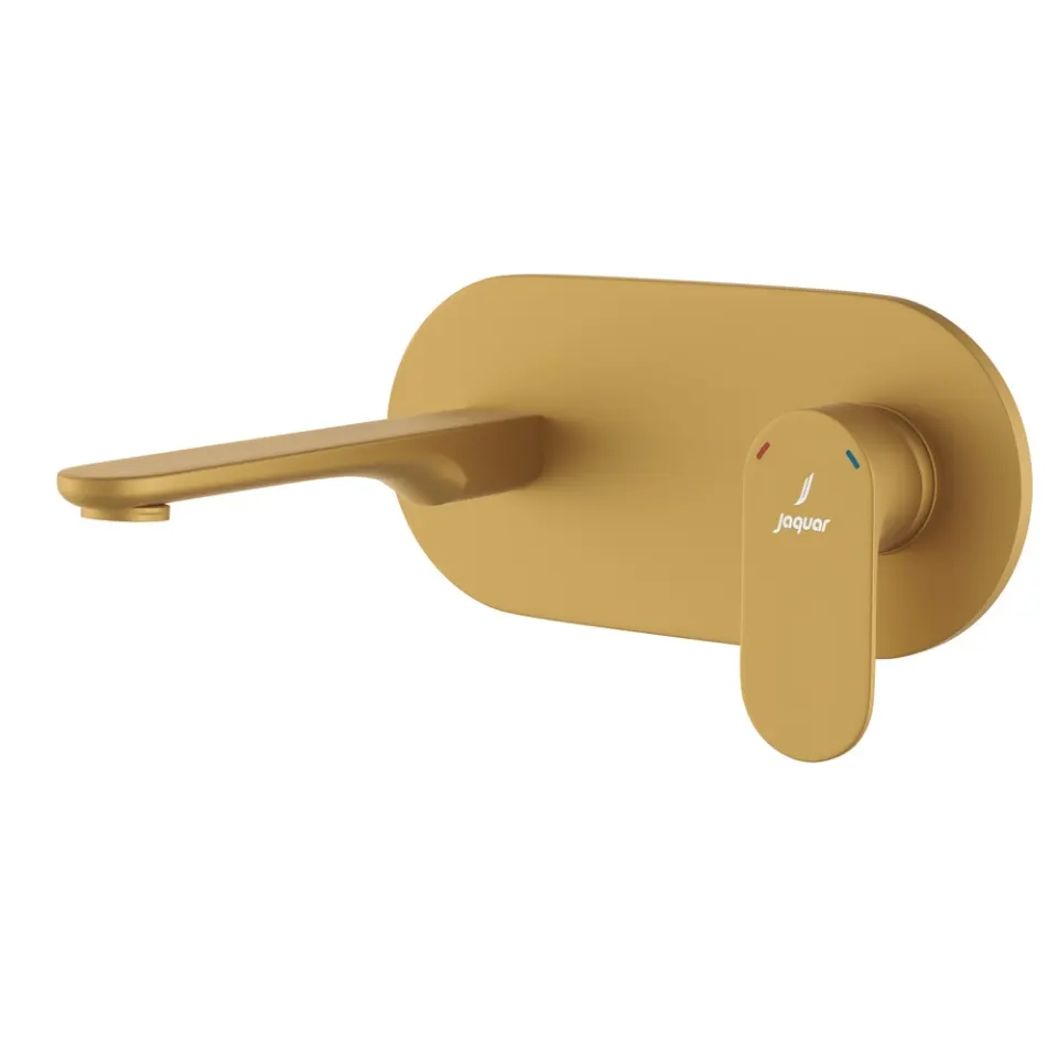 Jaquar Exposed Part Kit of Single Lever Basin Mixer Wall Mounted Opal Prime series OPP-GMP-15233NKPM Gold Matt PVD - image 1