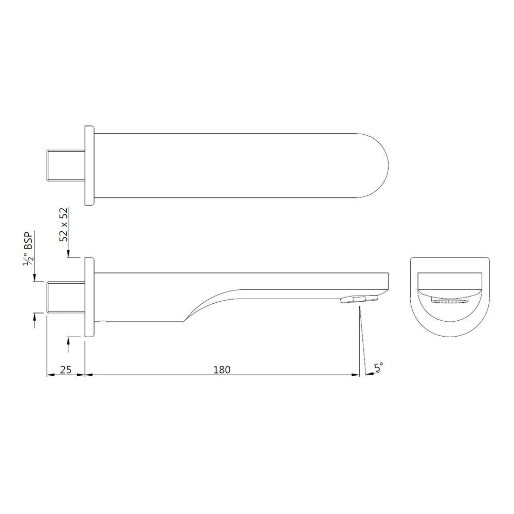 Jaquar Bath Tub Spout Bathtub Spouts series SPJ-CHR-10429PM Chrome - image 2