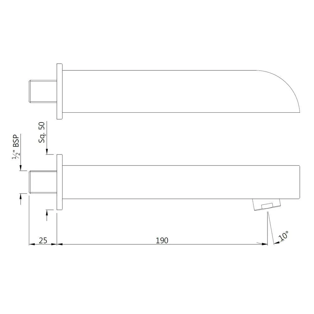 Jaquar Alive Bath Tub Spout Bathtub Spouts series SPJ-BLM-85429 Black Matt - image 2