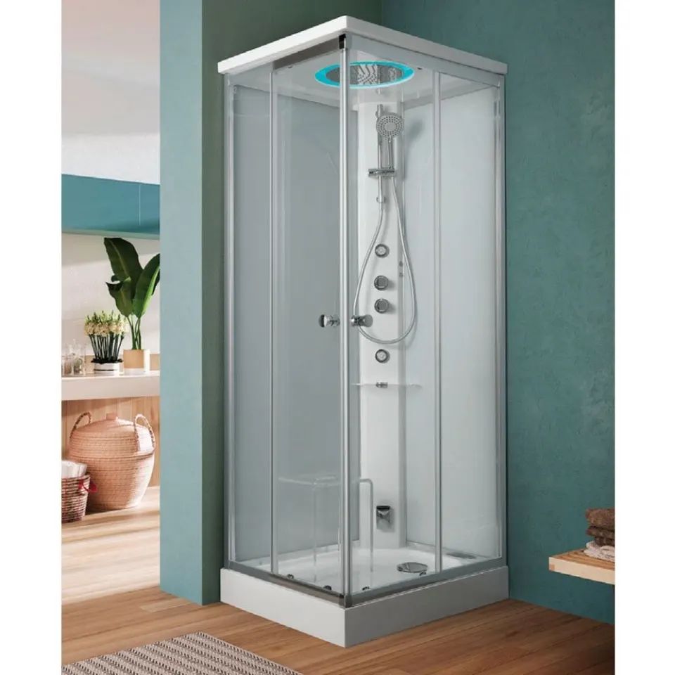 Jaquar Archimede Square Steam & Shower Cabin, 1000 x 1000 mm GSB-WHT-TU000B1H5TX Standard - image 1