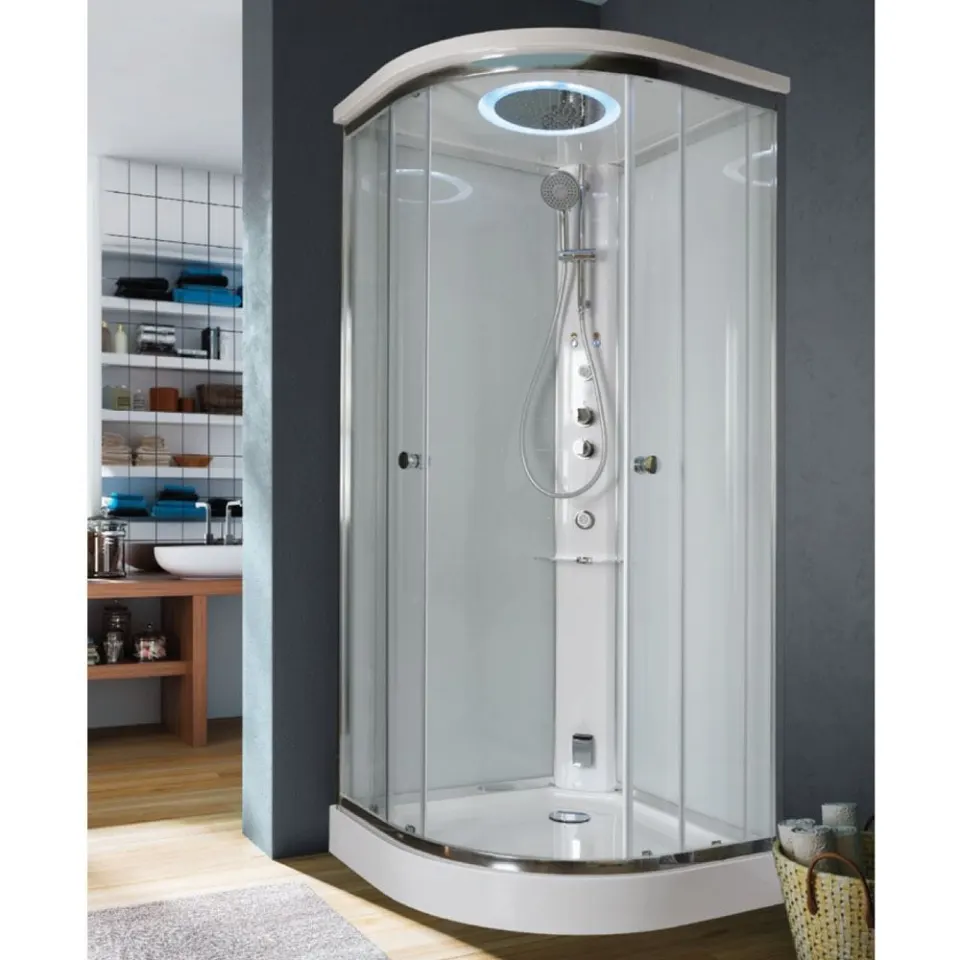 Jaquar Archimede Corner Steam & Shower Cabin, 1000 x 1000 x 2100 mm GSB-WHT-UM000B1H5TX Standard - image 1