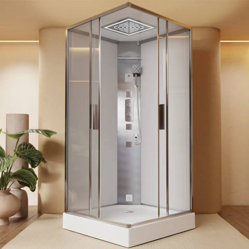 Jaquar Oasis Square Steam & Shower Cabin, 900 x 900 x 2160 mm JSC-WHT-OASIS9090 Standard - image 1