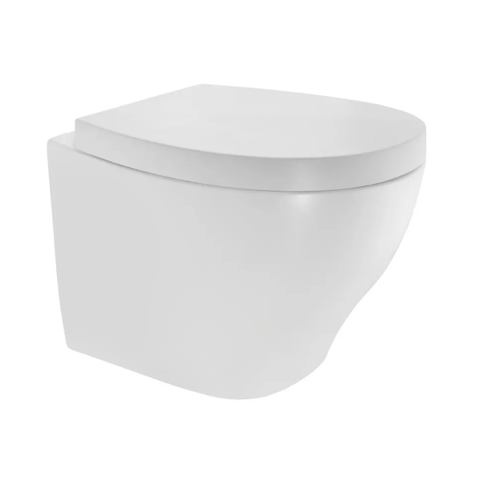 Jaquar Arc Rimless Blind Installation Wall Hung WC, 380 x 520 x 375 mm ACS-WHM-87953NBIUF White Matt - image 1