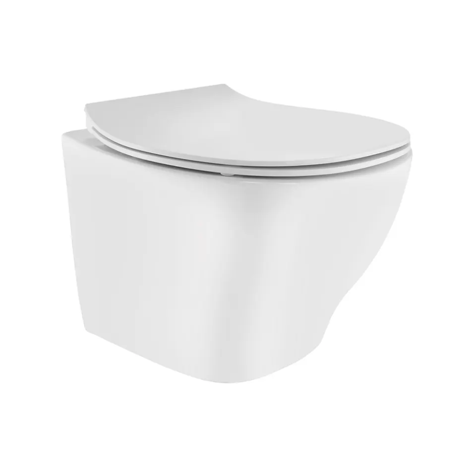 Jaquar Arc Rimless Blind Installation Wall Hung WC, 380 x 520 x 375 mm ACS-WHT-87953BIUFSM White - image 1
